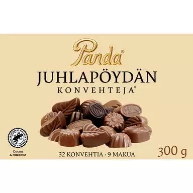 PANDA JUHLAPÖYDÄN KONVEHTEJA 300G - Suklaat ja konvehdit - 6412500011938 - 1