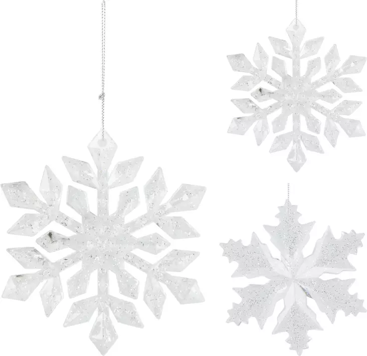 Roikkuva Lumihiutale valkoinen - Koriste-esineet - 8721037636988 - 1