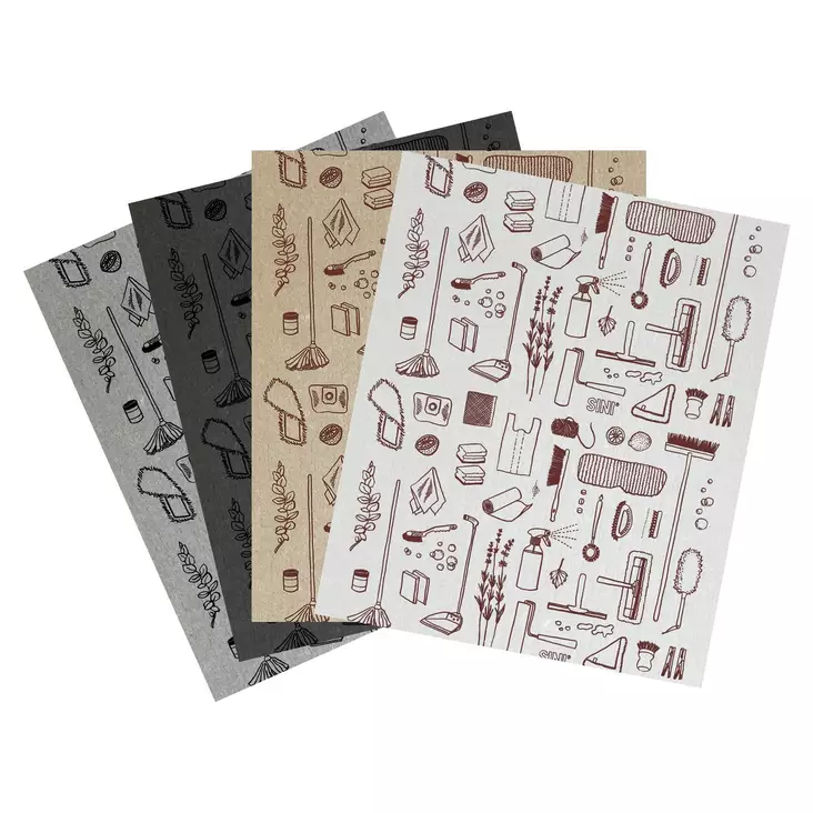 SINI SIENILIINA 8-PACK - Siivousliinat ja -sienet - 6423800033148 - 1