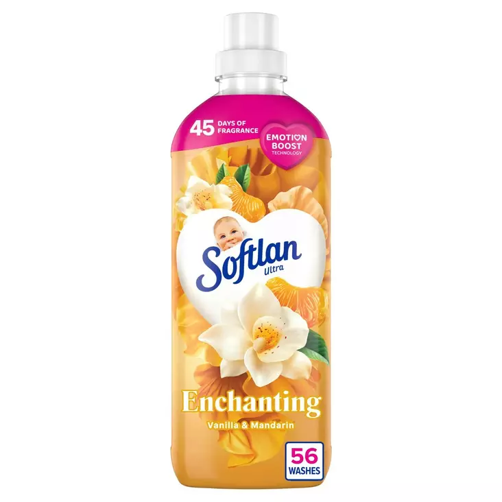 Softlan Emotions Vanilla & Mandarin huuhteluaine 850 ml - Pyykinpesuaineet - 8718951808898 - 1