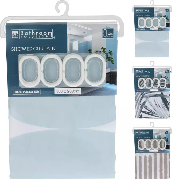 Suihkuverho 180 x 200 CM Kuvioitu - Suihkuverhot - 8721037266338 - 1