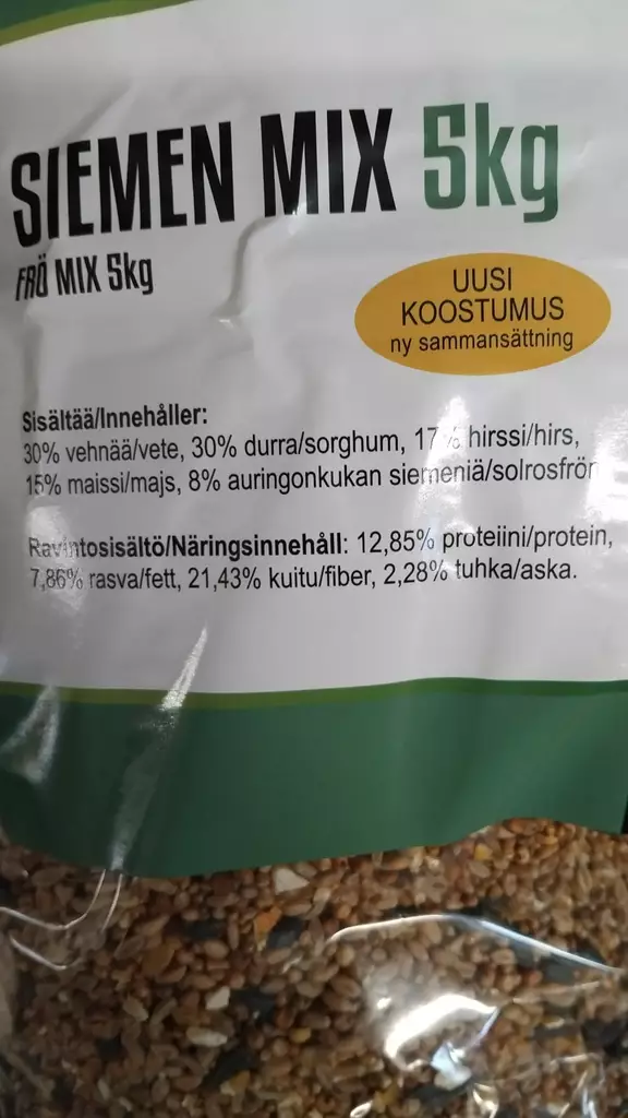 SUPER MIX SIEMENSEOS 5 kg - Linnunsiemenet - 6438159271448 - 1