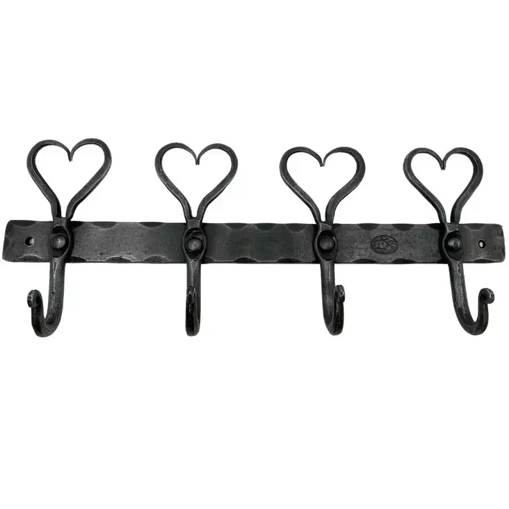 TAKORAUTA Sydän Naulakko 4 koukkua 29cm - Koukut ja naulakot - 6430035702978 - 1