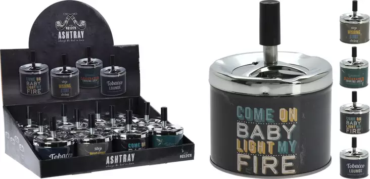 Tuhkakuppi Hyrrä Vintage - Jätteiden lajittelu - 8719987841798 - 1