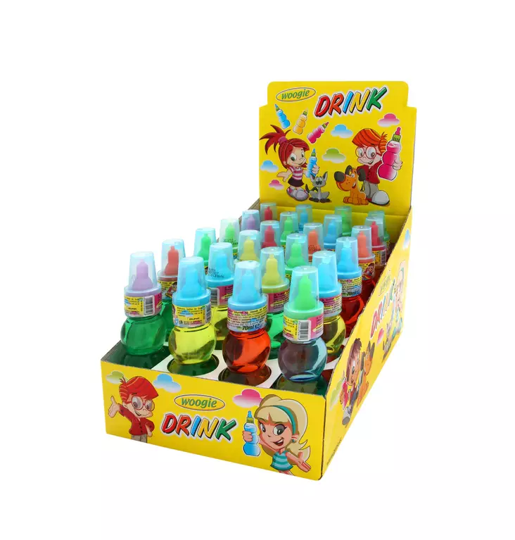 Woogie Nestemmäinen karkki Mansikka 70ml - Makeispussit, -patukat ja tikkarit - 9002859048128 - 1