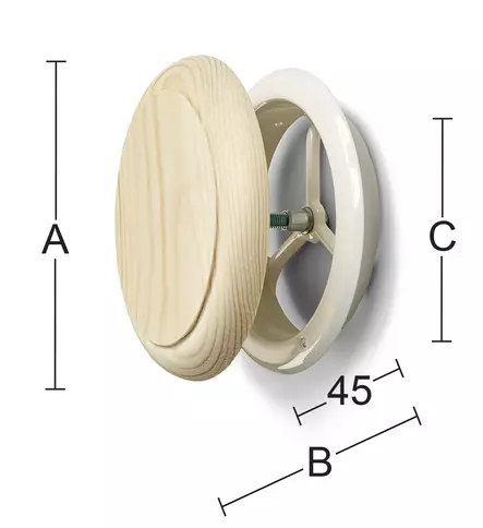 LAUTASVENTTIILI PL125 - Rakennuksen ilmanvaihto - 6420614028339 - 2