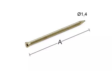 LISTANAULA PISARA 1,4 X 25 KELTAP - Naulat - 6420614024799 - 2