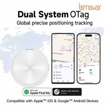 Otag dual paikannin valk Android & Apple - Muut puhelintarvikkeet - 6438152079959 - 2