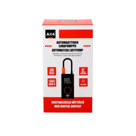 AX4 ILMAPUMPPU LADATTAVA AUTOMAATTINEN - Renkaantäyttöpistoolit - 6418536031469 - 1