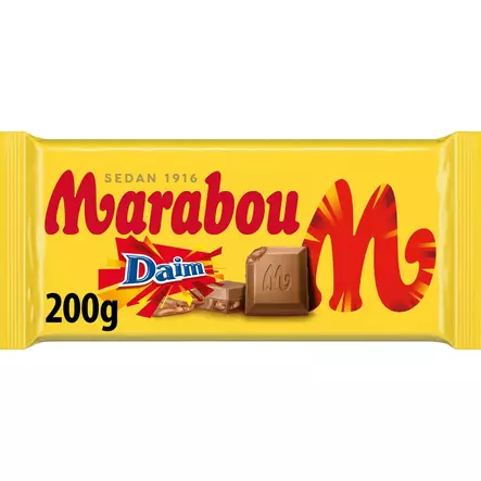 MARABOU SUKLAALEVY DAIM 200G - Suklaat ja konvehdit - 7622201727789 - 1