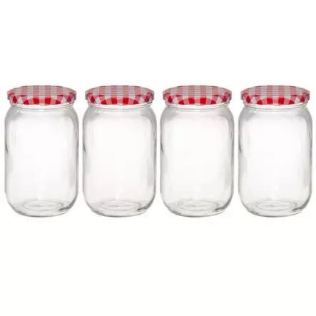Marjukka Hillopurkki 4 kpl 720 ml - Säilöntäpurkit, pullot ja tarvikkeet - 6410416368979 - 1