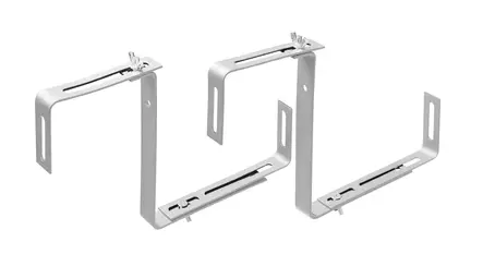 Parvekelaatikon tukiraudat valkoinen - Kukkalaatikot - 7310542640019 - 1