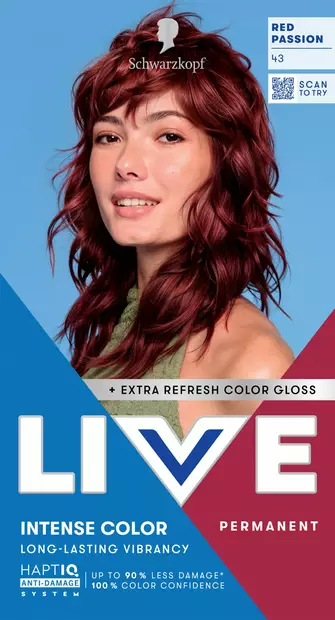 Schwarzkopf LIVE 43 Red Passion kestohiusväri - Hiusvärit - 7332531133289 - 1