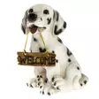 4Living Koira 24 cm "welcome" -kyltti dalmatialainen - Pihapatsaat ja -koristeet - 6410413294769 - 1