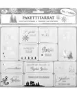 Pakettitarra Joulu hopeafolio 3ark - Joulukorttiaskartelu - 6417715032969 - 1