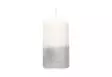 Polar Pöytäkynttilä 7,5x15 cm valkoinen hopea kimalle - Pöytäkynttilät ja tuoksukynttilät - 6410416091679 - 1
