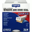 TIMPURI Ikkuna- ja ovitiiviste E-profiili 24m valkoinen - Ikkunatiivisteet ja ovitiivisteet - 6418091702439 - 1