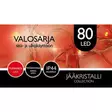 ULKOVALOSARJA 80-LED punainen - Ulkovalosarjat - 6438159052849 - 1