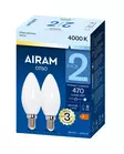 Airam Otso LED kynttilälamppu E14 4,5 W 470 lm 4000 K 2-pack - Lamput ja polttimot - 6435200260789 - 2