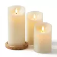 LED KYNTTILÄ 3D rustiikki ajastimella - LED-kynttilät - 6438159292429 - 1
