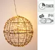 Led Valopallo musta 35 cm - Valokoristeet - 8721037551809 - 1