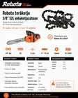 Robota teräketju akkuketjusahaan 3/8 52L - Moottorisahan tarvikkeet ja varaosat - 6438212140599 - 2