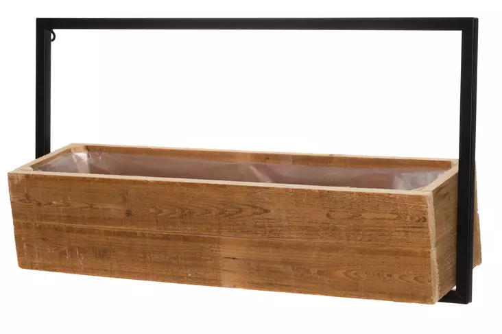 4Living Kukkateline seinälle Country 63x16x34 cm - Kukkalaatikot - 6410413277779 - 1