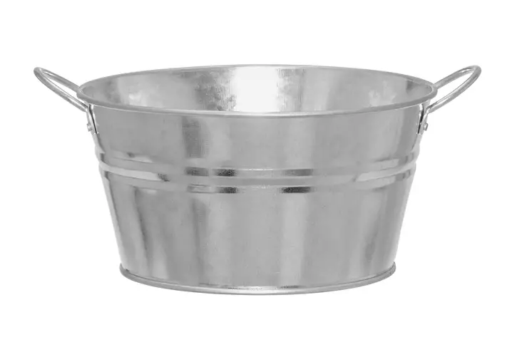 4Living Kukkaruukku metallia matala 19,5 cm - Kukkaruukut ja -amppelit - 6410416311869 - 1