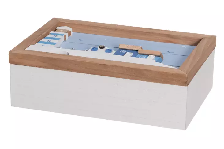 4Living Säilytysrasia Seaside sininen - Koriste-esineet - 6410416322179 - 1