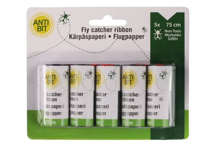 Antibit Kärpäspaperi 5 rullaa - Hyönteiskarkoittimet ja -pyydykset - 6410410194659 - 1