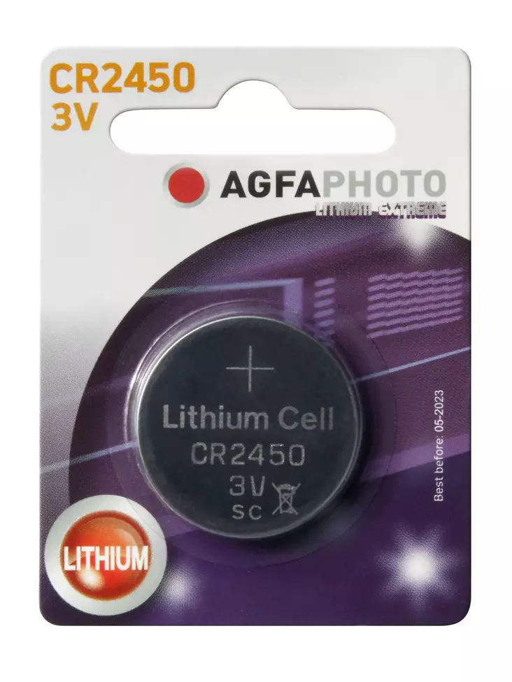 AgfaPhoto CR2450 1PK Lithium - Nappiparistot - 4250175803449 - 1