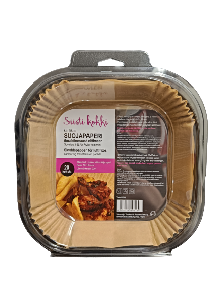 Airfryer suojapaperi kantikas 20 kpl - Leivinpaperit ja kelmut - 6438159896139 - 1