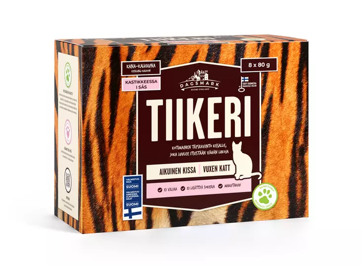 DAGSMARK TIIKERI 8-PACK kastikkeessa - Kissan märkäruoka - 6430066383429 - 1
