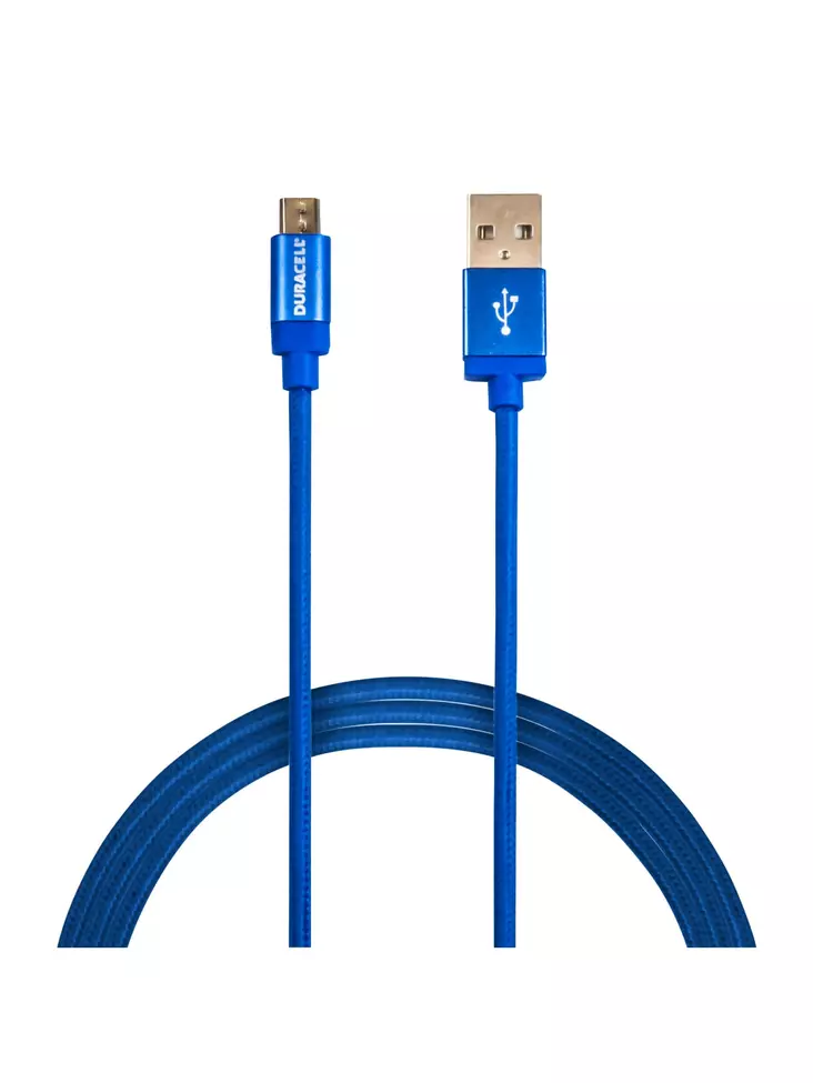 DURACELL MICRO USB KAAPELI 1M SININEN - Muut puhelintarvikkeet - 5055190179819 - 1