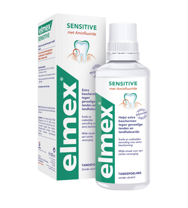 ELMEX 400ML SENSITIVE HAMMASHUUHDE - Suunhoito, hammastahnat ja -harjat - 8714789842349 - 1