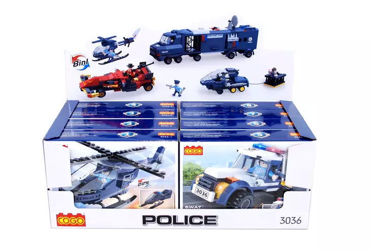 GOGO RAKENNUSPALIKAT ROSVO JA POLIISI - Sisäleikit - 7301000418479 - 1