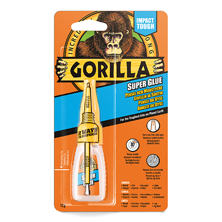 GORILLA SUPER GLUE BRUSH/NOZZLE - Liimat ja erikoisliimat - 5704947004279 - 1