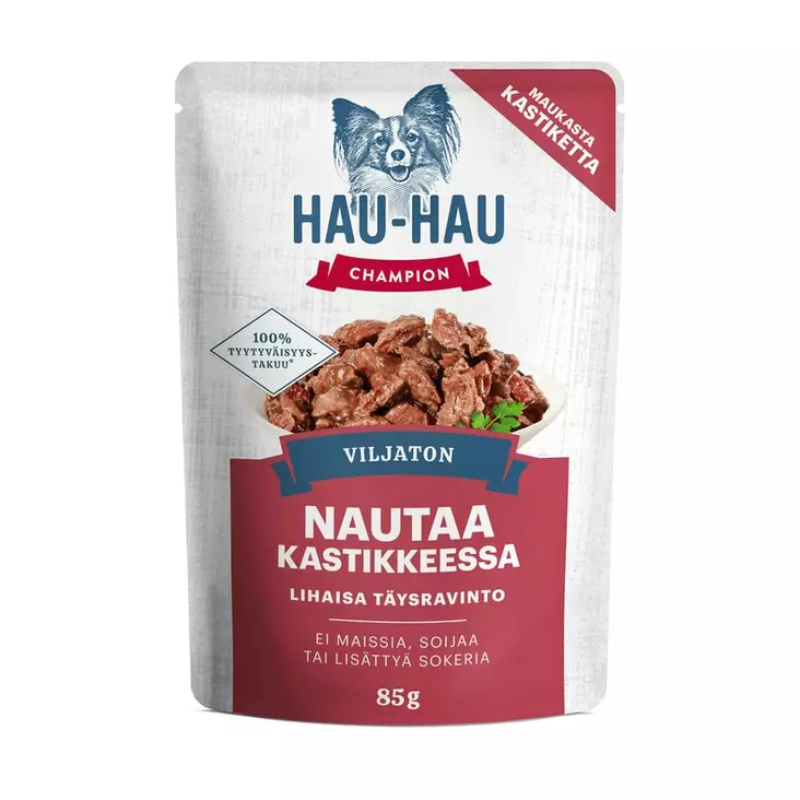 HHC Annosateria Naudanlihaa kastikkeessa 85 g - Viljaton koiranruoka - 6430069586759 - 1