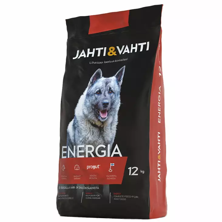 JAHTI & VAHTI ENERGIA 12 Kg - Koiran kuivaruoat - 6417679047719 - 1
