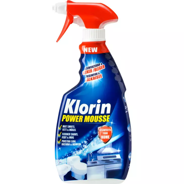 KLORIN POWER MOUSSE 500ML - WC:n puhdistus ja putkenavaajat - 8718951062429 - 1