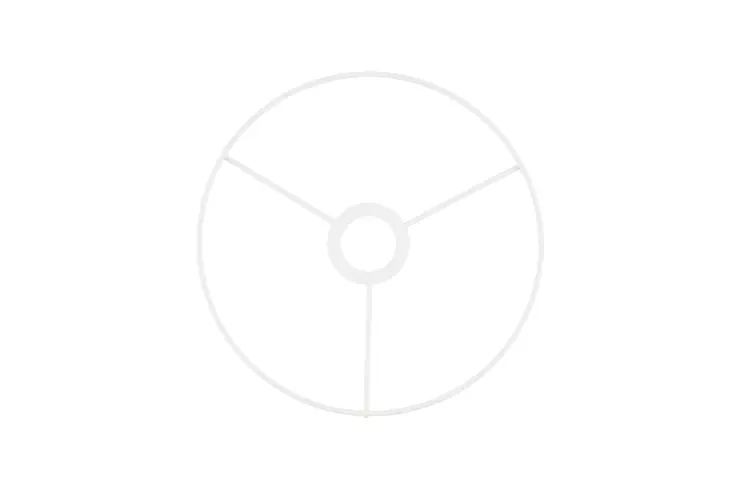 Kapel Varjostinkehikko 25 cm valkoinen - Tee-se-itse DIY - 6410416102849 - 1