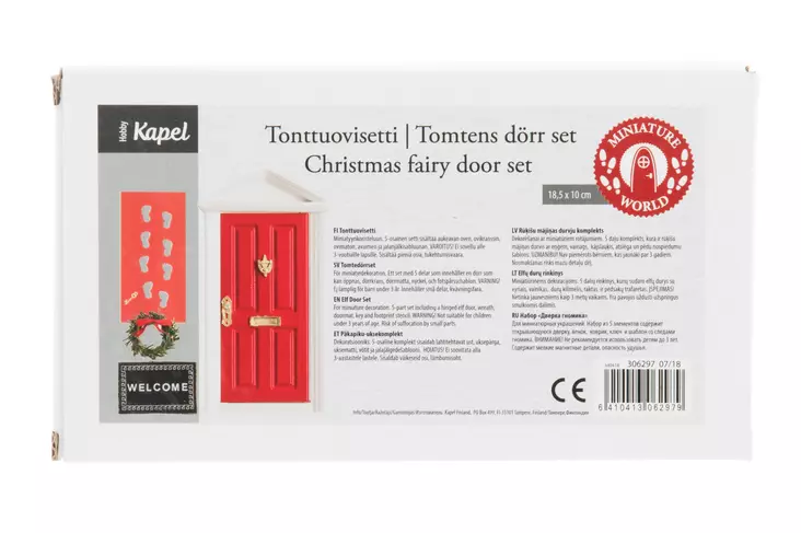 Kapel tonttuovi setti punainen - Tee-se-itse DIY - 6410413062979 - 1