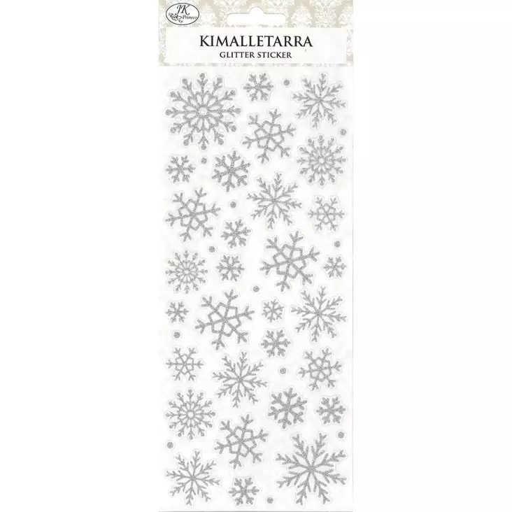 Kimalletarra Lumihiutale hopea - Joulukorttiaskartelu - 6417715027569 - 1