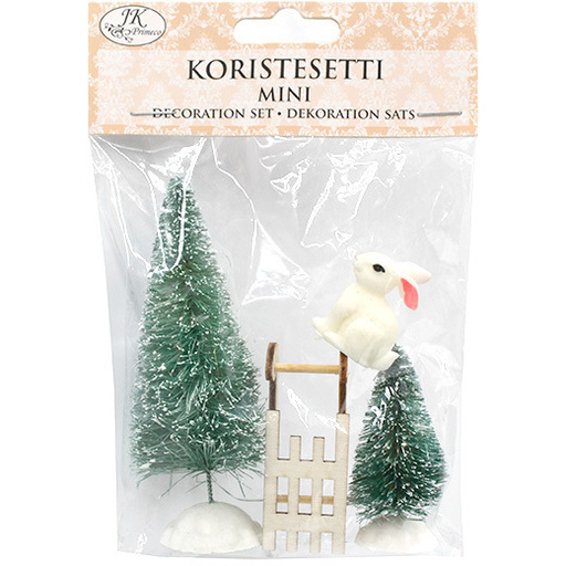 Koristesetti mini metsä 4kpl - Joulukorttiaskartelu - 6417715038909 - 1
