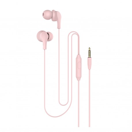 Kuulokkeet mikrofonilla, 3.5mm pinkki - Kuulokkeet - 6430076521149 - 1