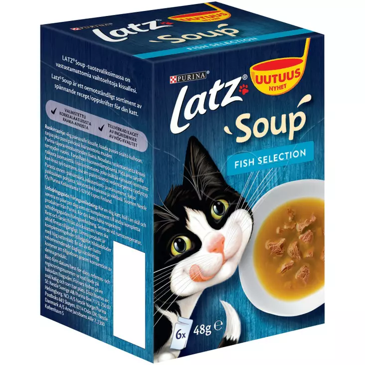 LATZ SOUP FISH SELECTION - Kissan märkäruoka - 7613036632379 - 1