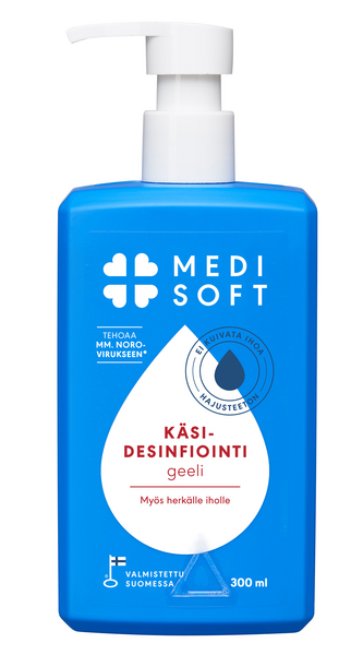 Medisoft Käsidesinfiointigeeli 300ml - Käsidesit ja käsihuuhde - 6414400081059 - 1