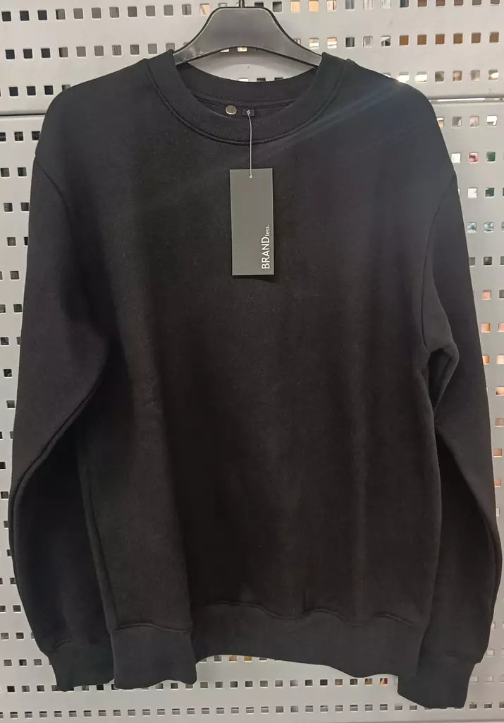 Miesten collegepaita o-aukko Basic 2XL musta - Miesten collegepaidat ja fleecet - 6419285080869 - 2