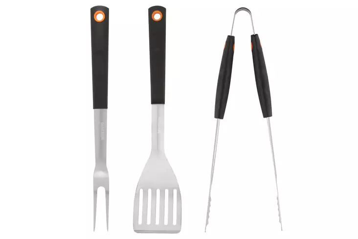 Mustang Grillausvälinesarja Basic TRP-kahvalla 3kpl - Grillaustarvikkeet - 6410413158399 - 1