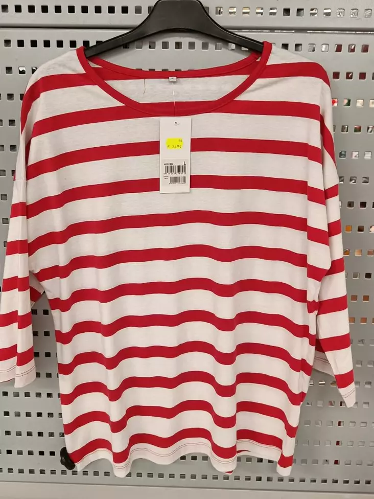 Naisten trikoopaita Box L red - Naisten pitkähihaiset paidat ja tunikat - 6419285363849 - 1